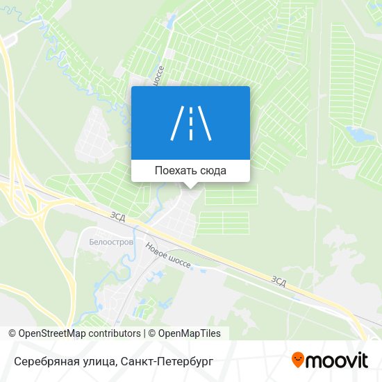 Карта Серебряная улица