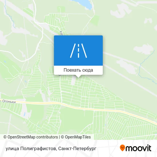 Карта улица Полиграфистов