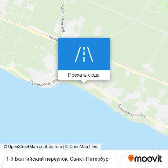 Карта 1-й Балтийский переулок