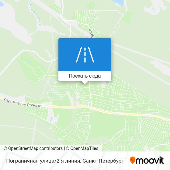 Карта Пограничная улица/2-я линия