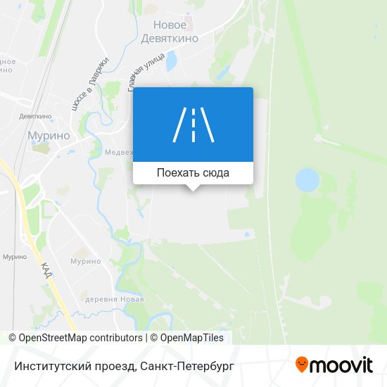 Карта Институтский проезд