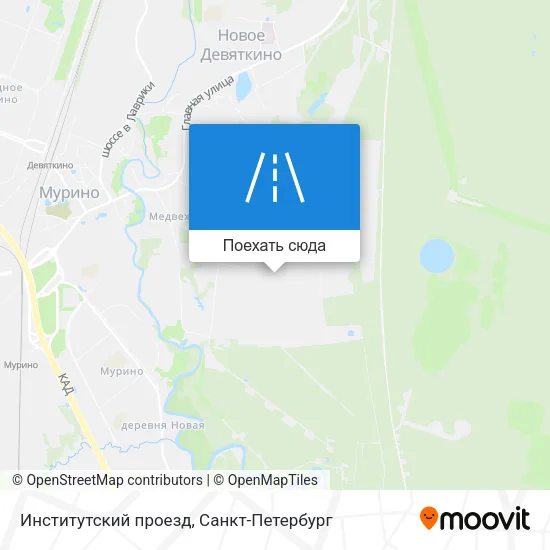 Карта Институтский проезд