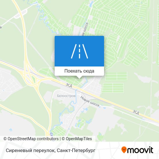 Карта Сиреневый переулок