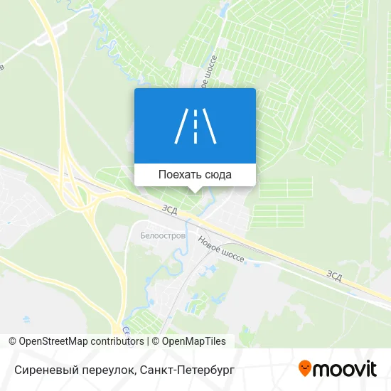 Карта Сиреневый переулок