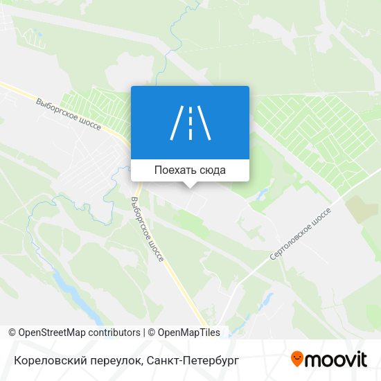 Карта Кореловский переулок