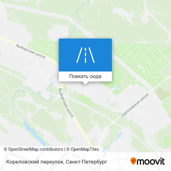 Карта Кореловский переулок