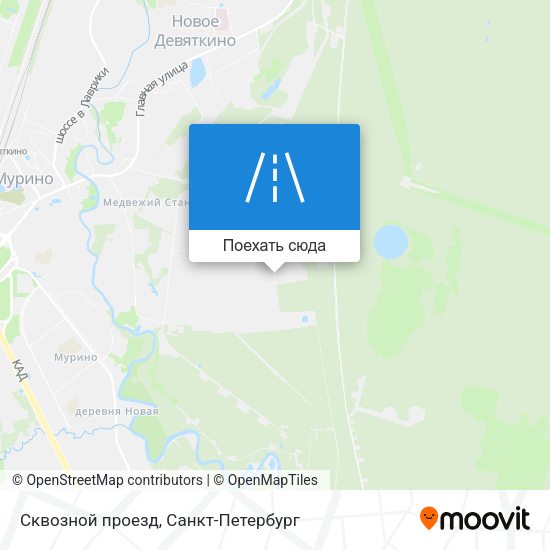 Карта Сквозной проезд