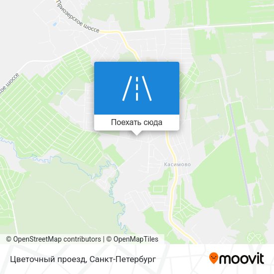 Карта Цветочный проезд