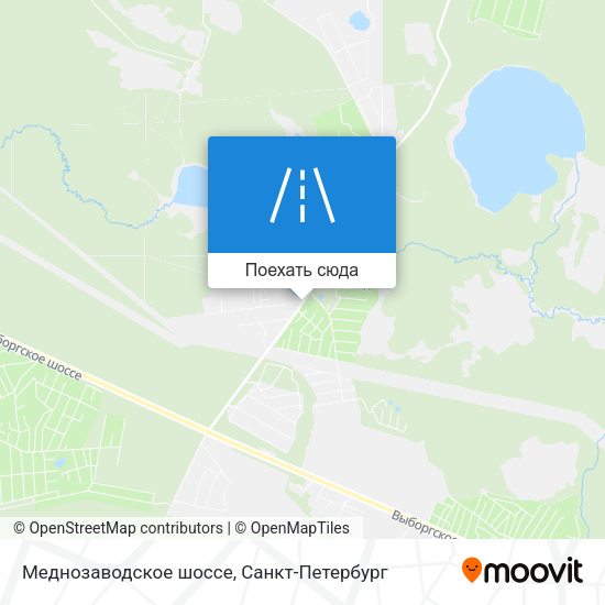 Карта Меднозаводское шоссе