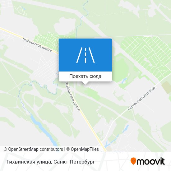 Карта Тихвинская улица