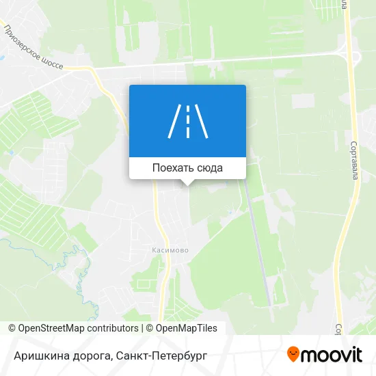 Карта Аришкина дорога