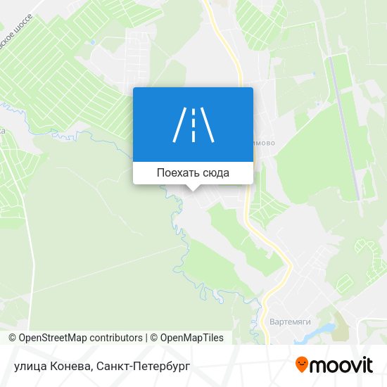 Карта улица Конева
