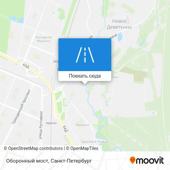 Карта Оборонный мост