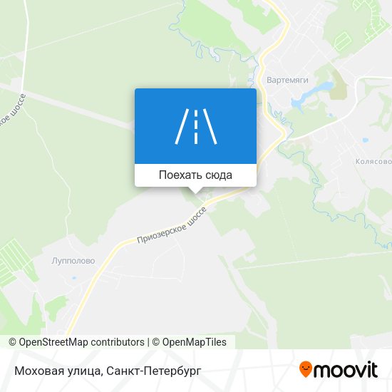 Карта Моховая улица