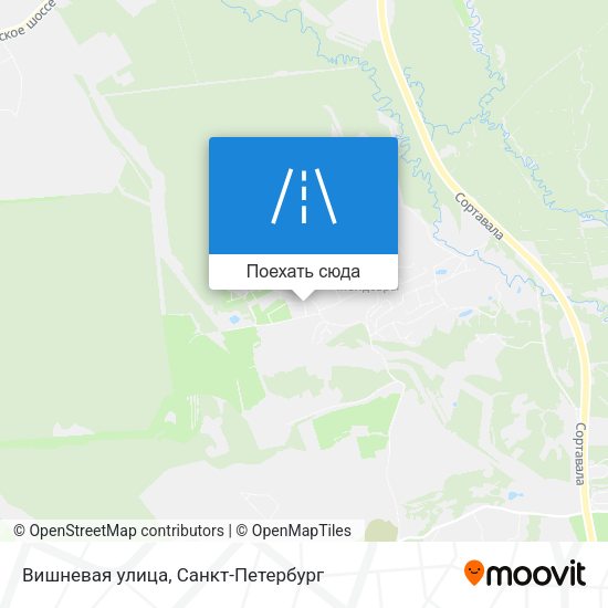 Карта Вишневая улица