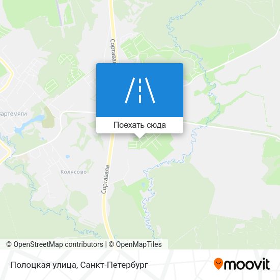 Карта Полоцкая улица
