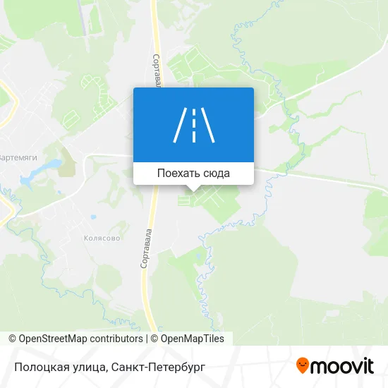Карта Полоцкая улица
