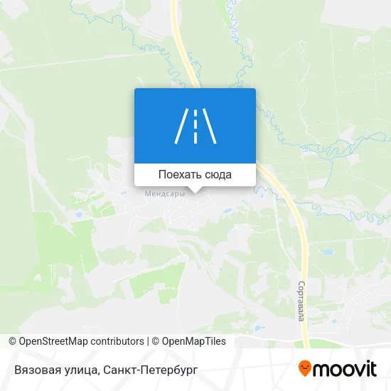 Карта Вязовая улица