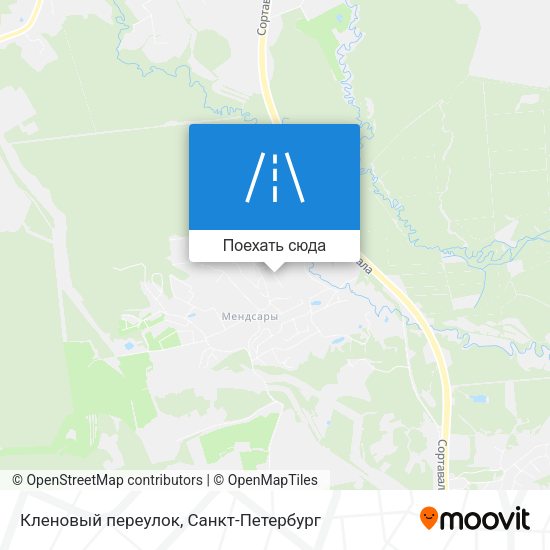 Карта Кленовый переулок
