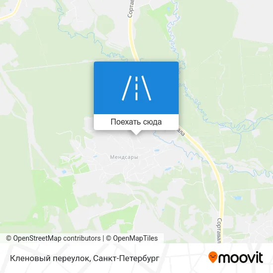 Карта Кленовый переулок