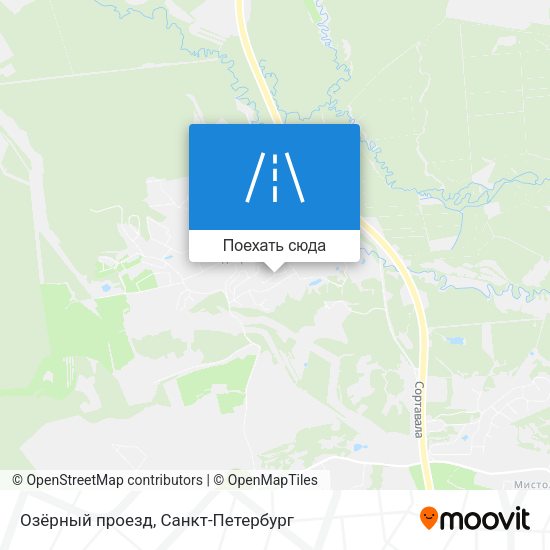 Карта Озёрный проезд