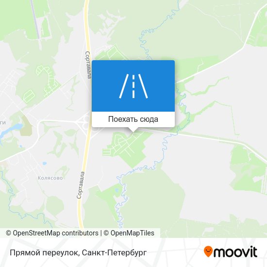Карта Прямой переулок