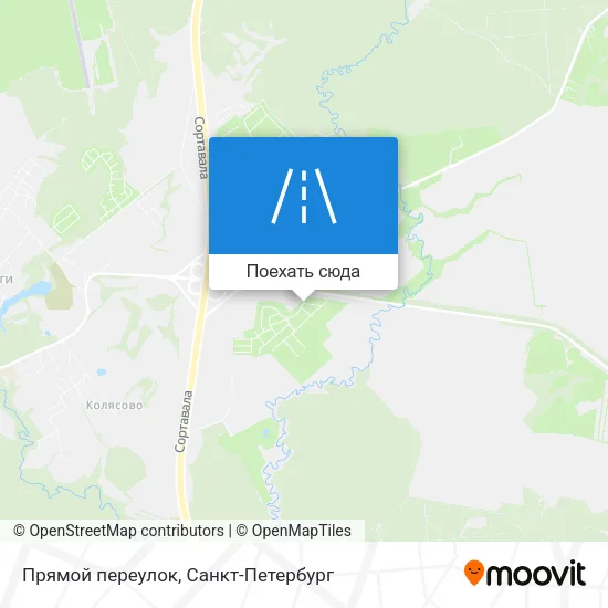 Карта Прямой переулок
