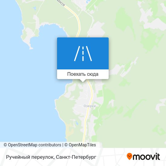 Карта Ручейный переулок