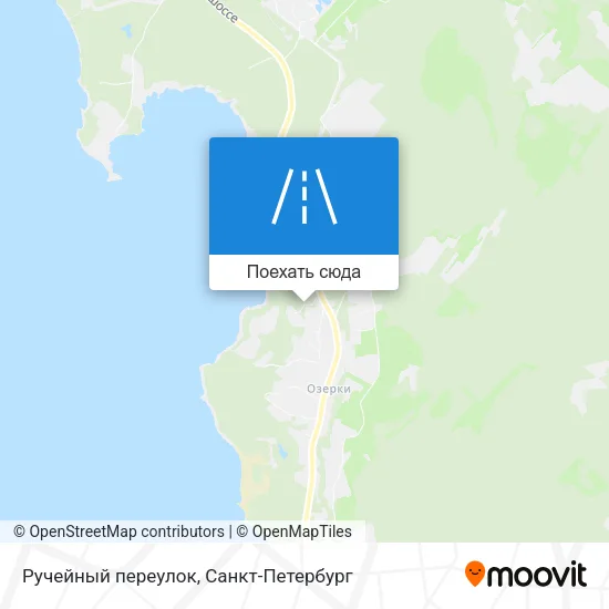 Карта Ручейный переулок