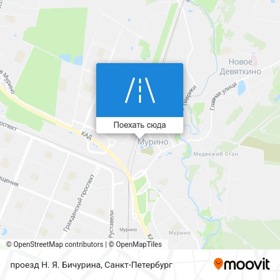 Карта проезд Н. Я. Бичурина
