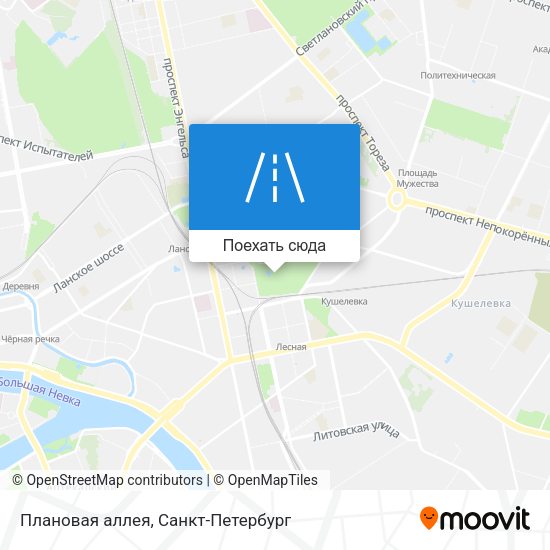Карта Плановая аллея