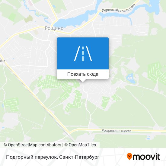 Карта Подгорный переулок