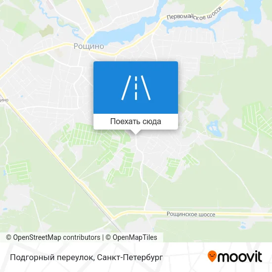 Карта Подгорный переулок