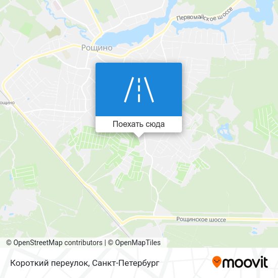 Карта Короткий переулок