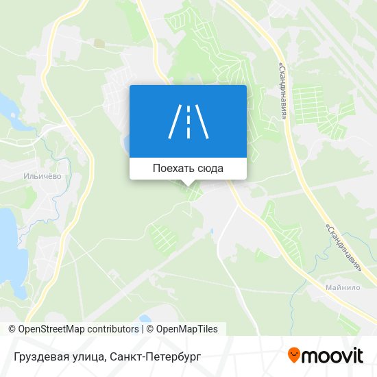 Карта Груздевая улица