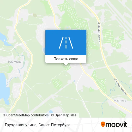 Карта Груздевая улица