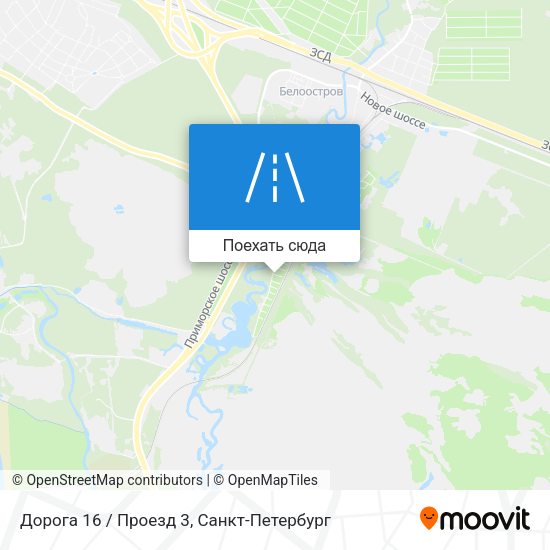 Карта Дорога 16 / Проезд 3