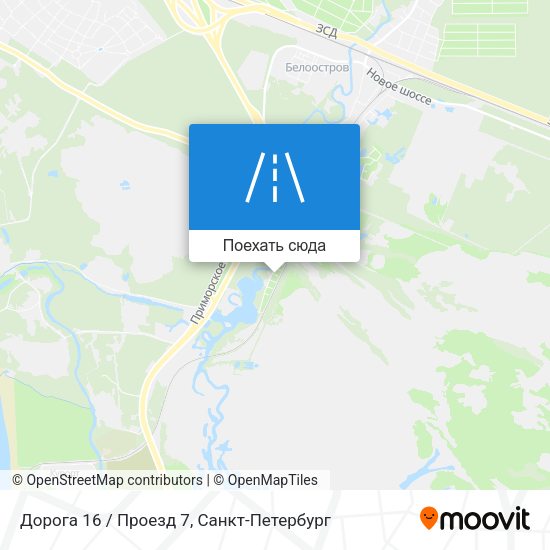 Карта Дорога 16 / Проезд 7