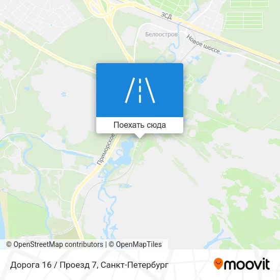 Карта Дорога 16 / Проезд 7