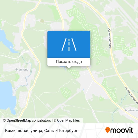 Карта Камышовая улица