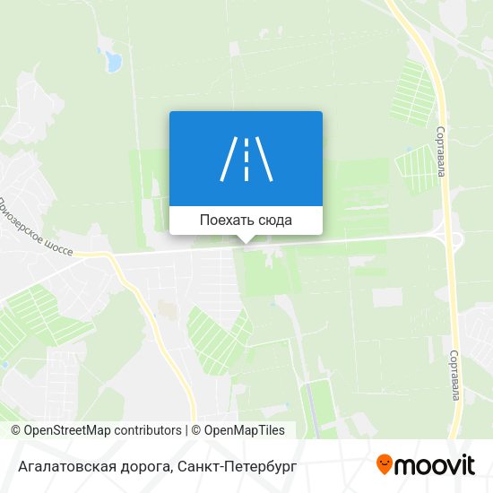 Карта Агалатовская дорога