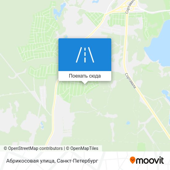 Карта Абрикосовая улица