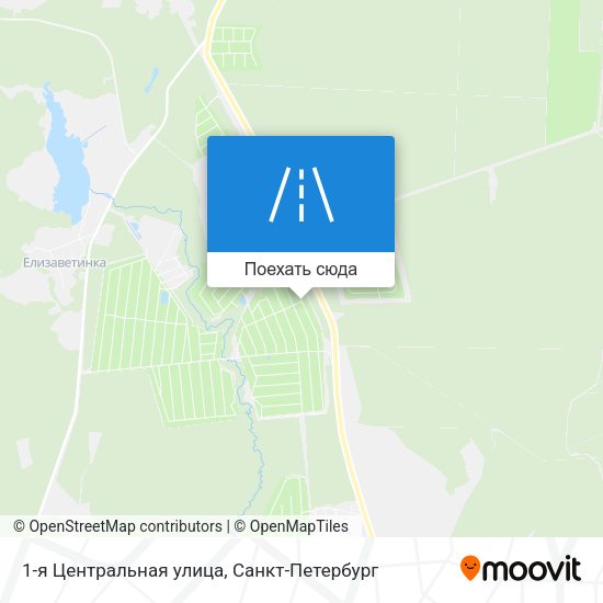 Карта 1-я Центральная улица