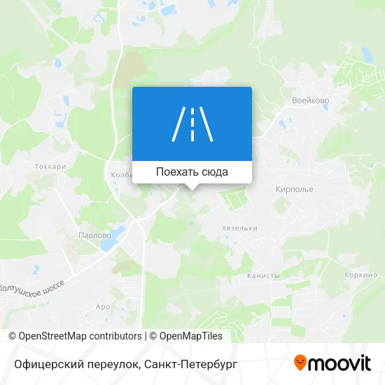 Карта Офицерский переулок