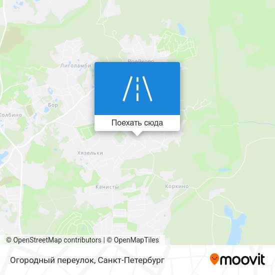 Карта Огородный переулок