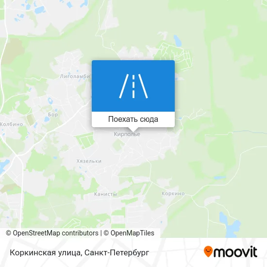 Карта Коркинская улица
