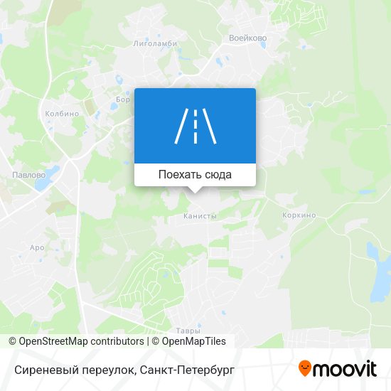 Карта Сиреневый переулок