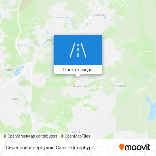 Карта Сиреневый переулок