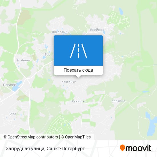 Карта Запрудная улица
