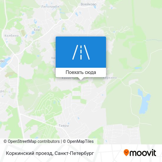 Карта Коркинский проезд